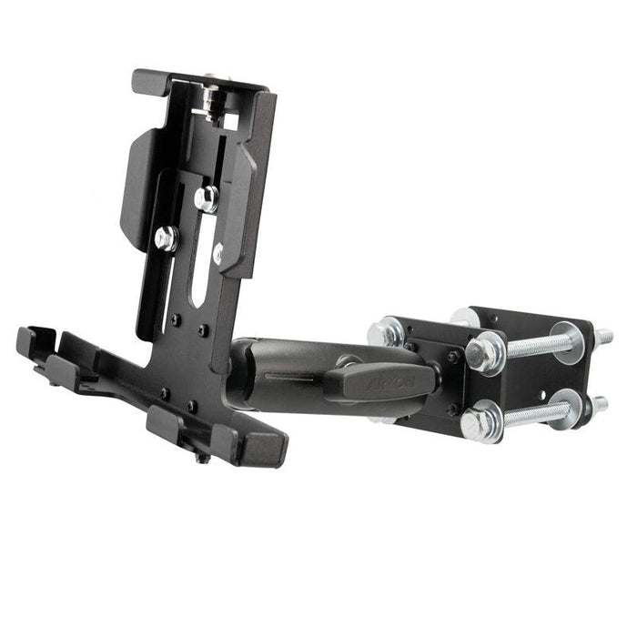 Metal Locking Tablet Holder with Forklift Front Guard Mount and 5" Metal Robust™ Shaft-Arkon Mounts
