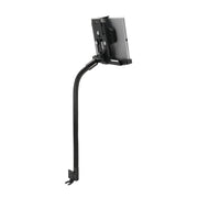 The LockVise™ Metal Locking Seat Rail Tablet Mount with 22 aluminum gooseneck securely holds your tablet in place with an adjustable locking holder and flexible arm.