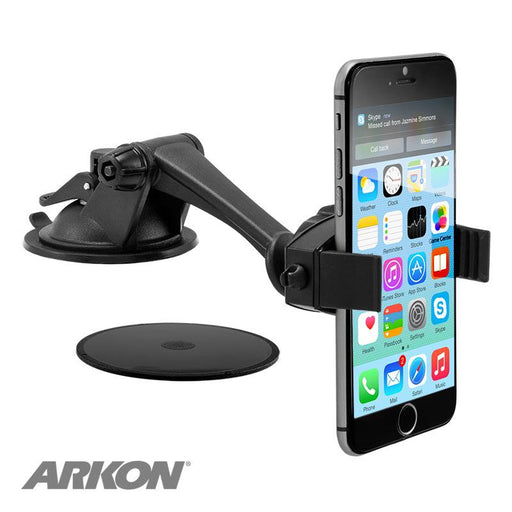Mobile Grip 2 Phone Car Mount with Sticky Suction-Arkon Mounts