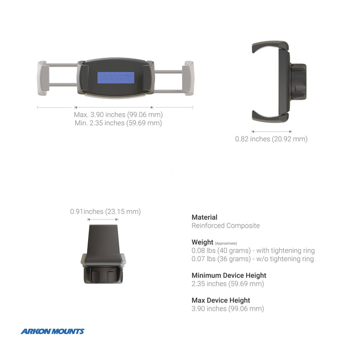 Mobile Grip 5 Universal Phone Holder-Arkon Mounts