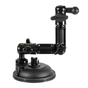Arkons Multi-Angle Suction Mount is a black, adjustable holder with a 17mm ball end and suction cup base, designed to securely attach devices to flat surfaces as a reliable dashboard phone holder.