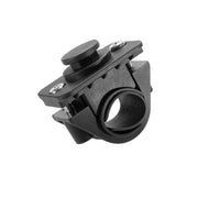 The OCTO™ Series Motorcycle or Bicycle Handlebar Mount features a black plastic clamp with a circular opening, two screws, and a flat mounting surface. Compatible with select Arkon Mounts and some octagon pattern systems for accessory attachment.