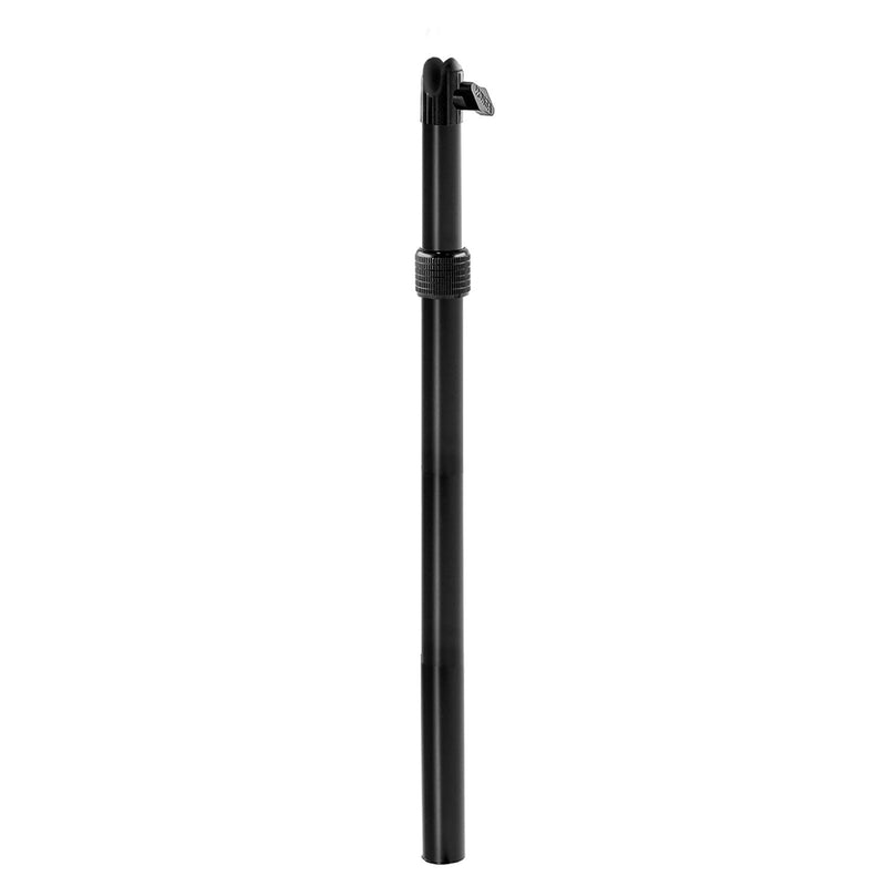The Remarkable Creator™ Pole is a black adjustable air stone tube with a control valve near the top, designed for aquariums to regulate airflow to air stones or bubble wands.