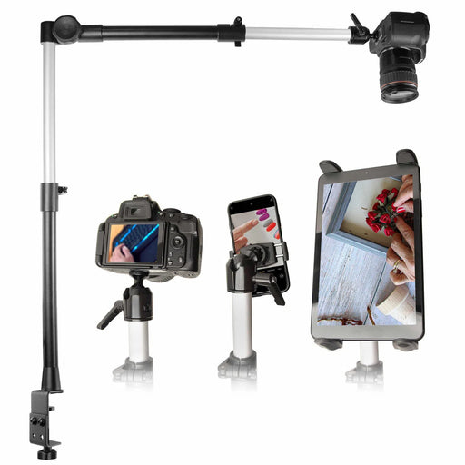 Remarkable Creator™ Studio Mount - Overhead Camera Mount. Includes Camera, Tablet, and Phone Holder-Arkon Mounts