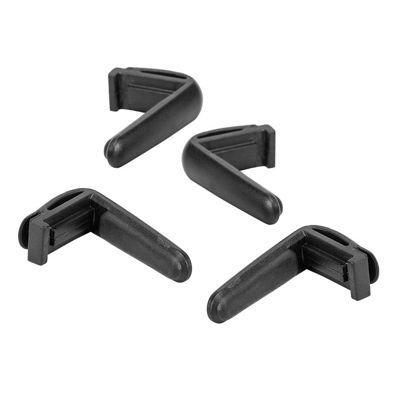 Four identical black Replacement Long Support Legs for the Slim Grip Ultra Smartphone and Midsize Tablet Holder are arranged on a white background.