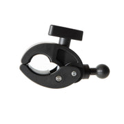 The RoadVise® Clamp Mount with 20mm Ball features a textured grip, top adjustment knob, and side 20mm ball joint for securely holding objects or mounting equipment.