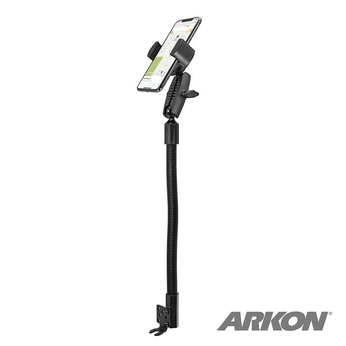RoadVise® Heavy-Duty Seat Rail or Floor Phone Mount for iPhone, Galaxy, Note, and more-Arkon Mounts