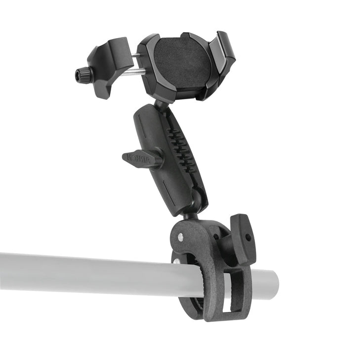 RoadVise® Ultra Clamp Phone and Tablet Mount with Security Knob and Two Shaft Arms-Arkon Mounts