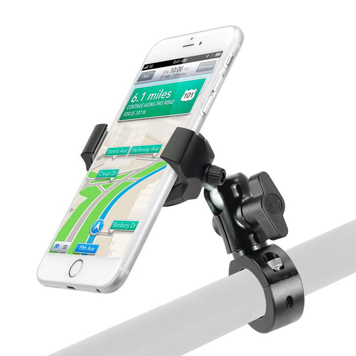 RoadVise® Ultra Premium Aluminum Motorcycle Handlebar Phone and Tablet Mount with Extension-Arkon Mounts