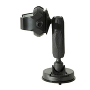 The RoadVise® Ultra Sticky Suction Phone or Tablet Mount, shown in side profile against a white background, features a black design with an adjustable arm, suction cup base, and phone holder.
