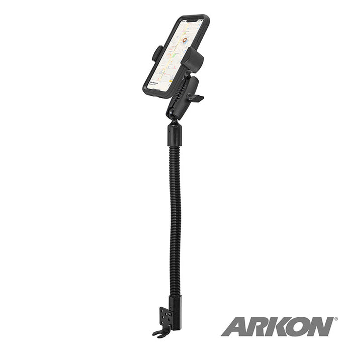 RoadVise® XL Heavy-Duty Seat Rail or Floor Tablet or Phone Mount-Arkon Mounts