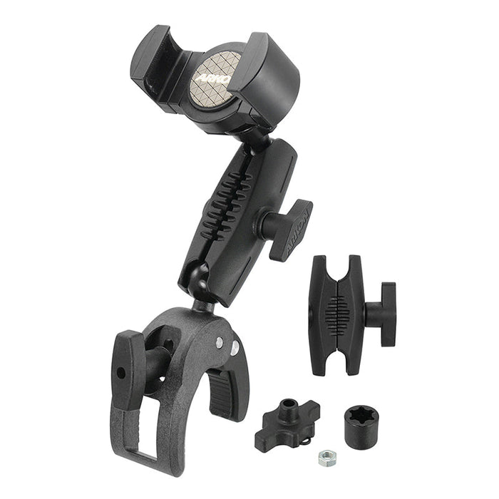 RoadVise® XL Robust Clamp Mount with Phone Holder and Security Knob Shaft-Arkon Mounts