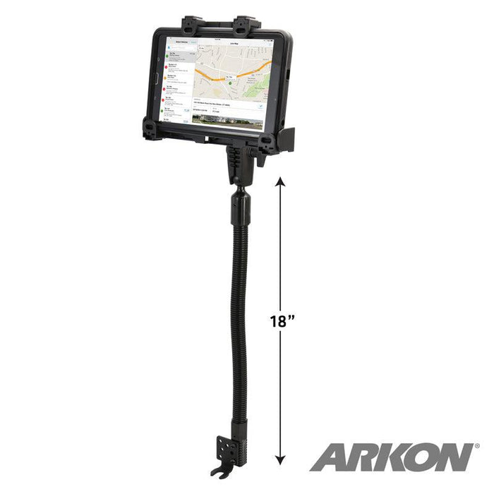 Robust Heavy-Duty Locking Tablet Seat Rail or Floor Mount-Arkon Mounts