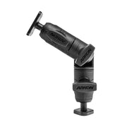 The black Robust Ratchet Extension Arm with Metal AMPS and Diamond Mount Plates features swiveling joints, locking knobs at both ends, and allows secure device or accessory mounting in various positions.
