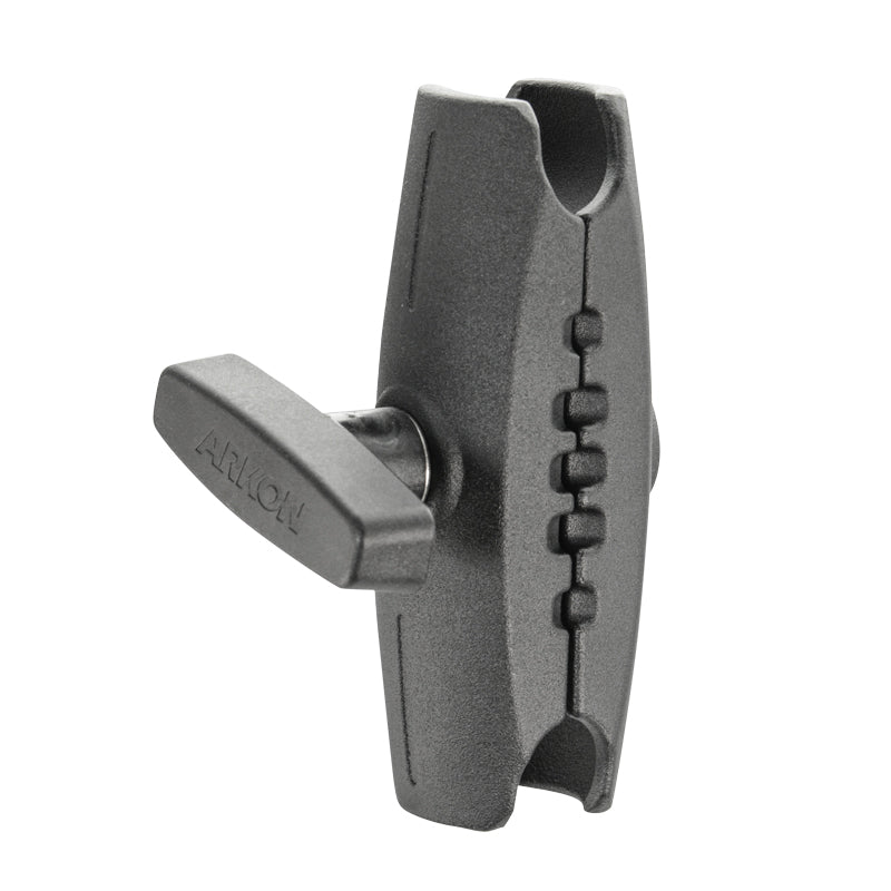 The Robust™ Series 5 inch Metal Mount Shaft is compatible with 38mm (1.5 inch) ball systems and the Arkon Robust Mount Series, offering a sturdy solution for holding and adjusting mounting components for various devices.