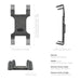 Slim-Grip® Tablet Holder with Seat Rail Mount and 18" Bendable Arm-Arkon Mounts