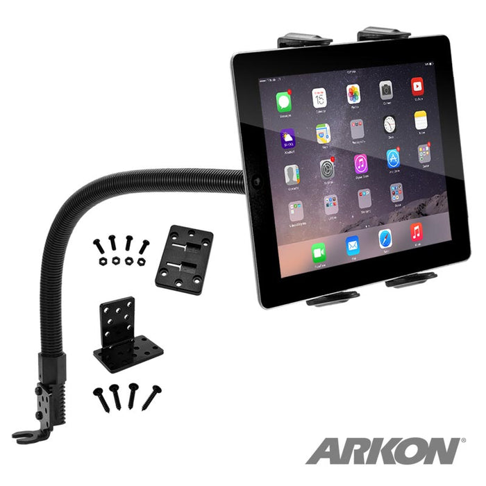 Slim-Grip® Tablet Holder with Seat Rail Mount and 22" Bendable Arm-Arkon Mounts