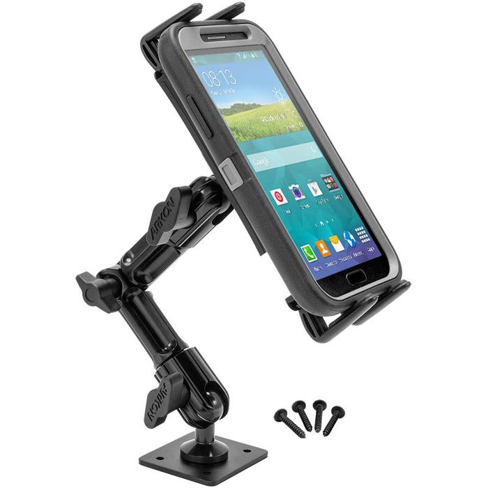 Slim-Grip® Ultra Heavy-Duty Multi-Angle Midsize Tablet Drilled-Base or Wall Mount-Arkon Mounts