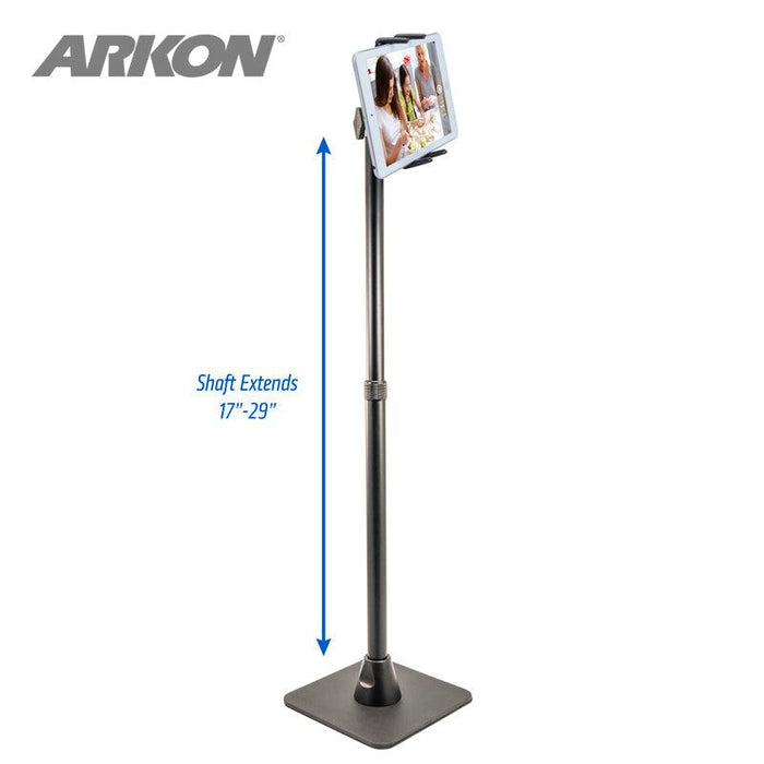 Slim-Grip® Ultra iPad mini Desk Stand Tablet Holder 17-to-29-Inch Tall for Live Streaming-Arkon Mounts