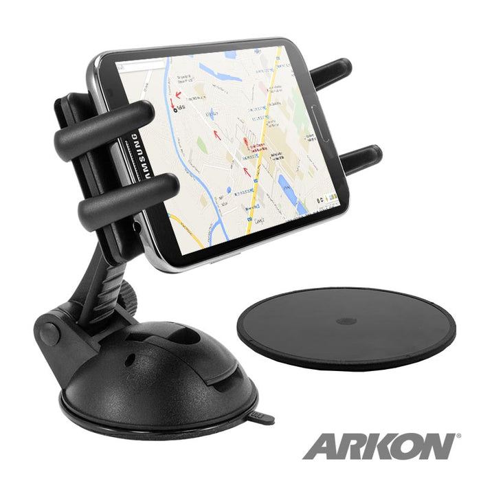 Slim-Grip® Ultra Sticky Suction Windshield or Dash Phone Car Mount for iPad, Note, and more-Arkon Mounts