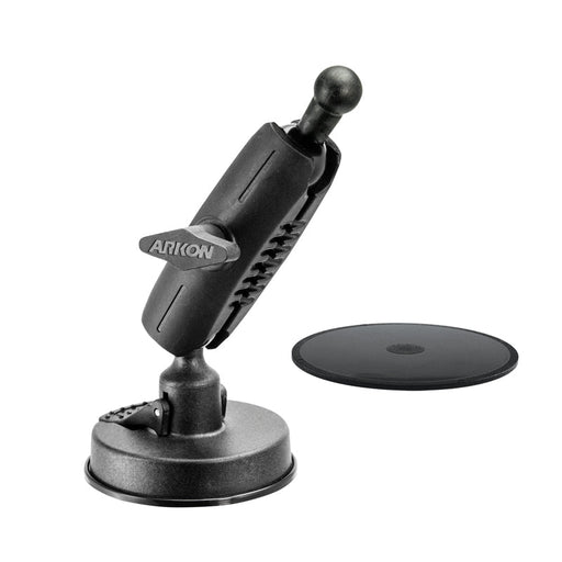 Sticky Suction Windshield or Dash Car Mount - 17mm Ball Compatible-Arkon Mounts