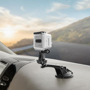 The Sticky Suction Windshield or Dash Car Mount for GoPro HERO Action Cameras securely holds your camera on your cars dashboard or windshield—perfect for live-streaming and capturing scenic road trips.