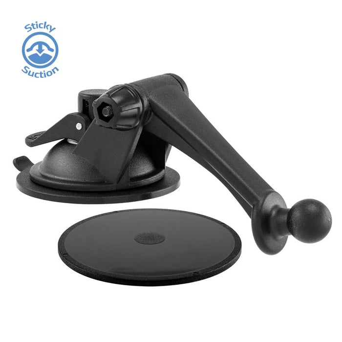 Sticky Suction Windshield or Dash Car Mount with 3" Arm for Garmin nuvi GPS-Arkon Mounts