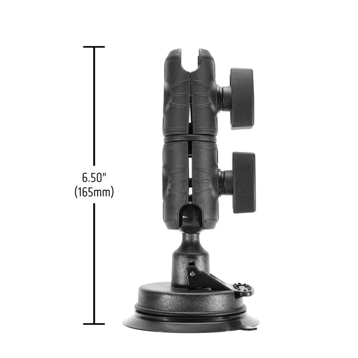 Suction Mount with Double Socket Swivel Arm — Arkon Mounts