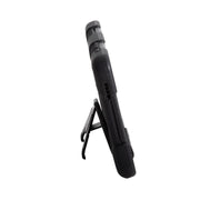 A rugged black Tablet Case for Galaxy Tab A7 Lite with a built-in kickstand and multi-layer protection, displayed from the side on a white background.