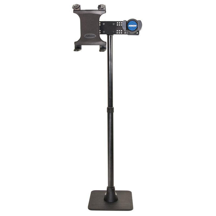 TW Broadcaster Dual Slim-Grip® Tablet and RoadVise® Phone Countertop or Desk 29-inch Stand Holder for Live Streaming-Arkon Mounts