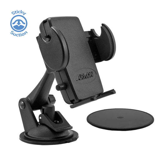 Windshield or Dash Mega Grip™ Phone Car Holder Mount for iPhone, Galaxy, and Note-Arkon Mounts
