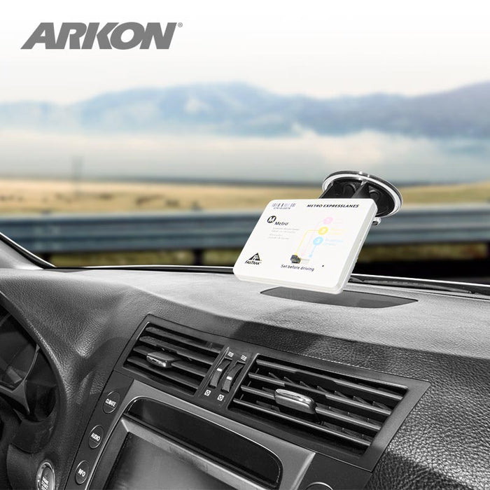 Windshield Suction Mount for EZ Pass Toll Transponders, Bluetooth GPS Receivers, and Radar Detectors-Arkon Mounts