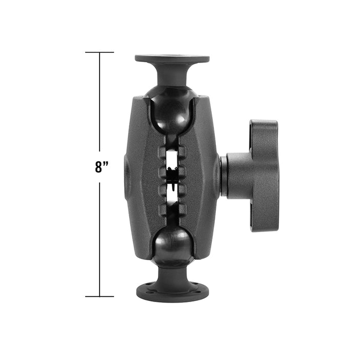 8" Heavy-Duty Metal AMPS Mount - 57mm (2.25 inch) Ball Compatible