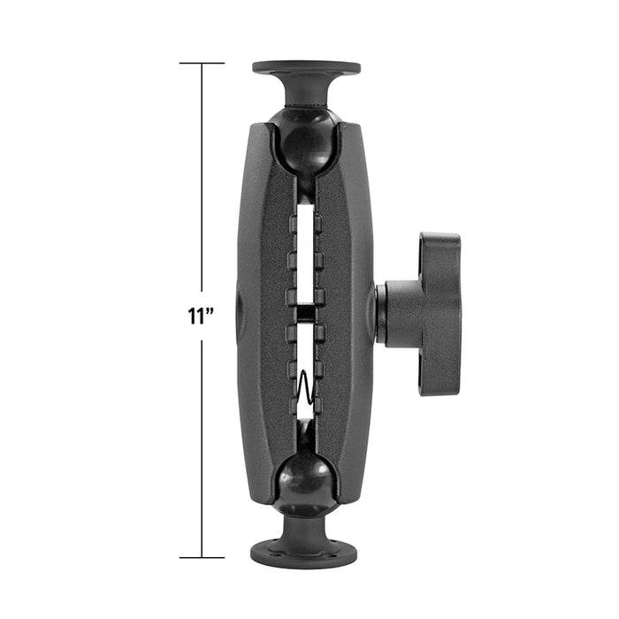 11" Heavy-Duty Metal AMPS Mount - 57mm (2.25 inch) Ball Compatible