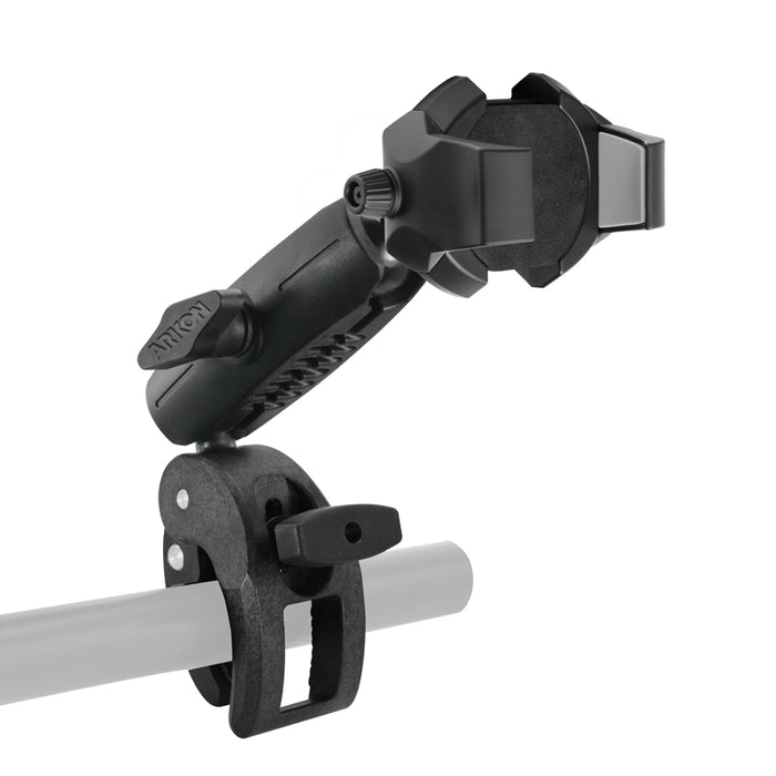 RoadVise® Ultra Clamp Phone and Tablet Mount with Security Knob and Two Shaft Arms