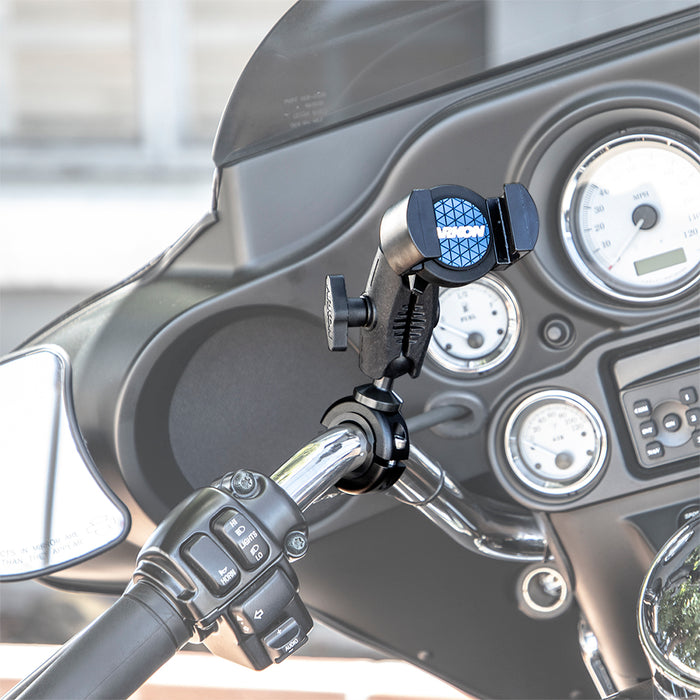RoadVise® 25mm Robust Aluminum Motorcycle Handlebar Phone Mount