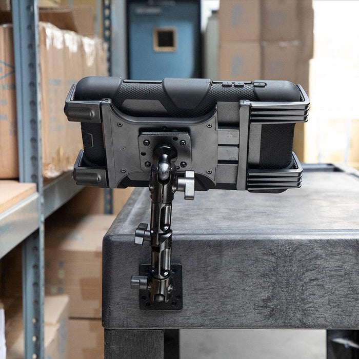 Heavy-Duty Tablet Wall Drill-Base Mount with 8" Arm