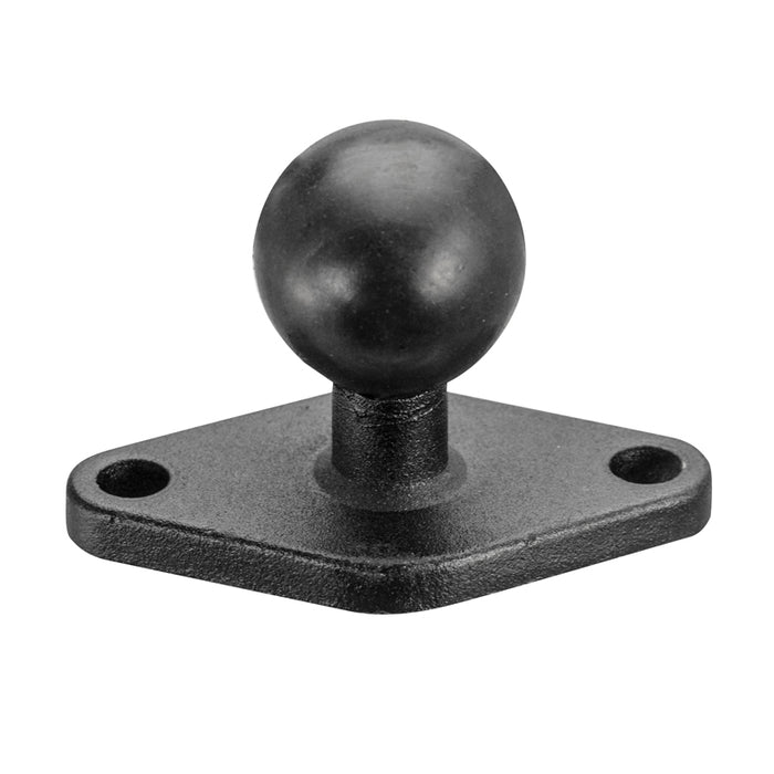 Diamond-Shaped Metal 25mm (1 inch) Ball to 2-Hole AMPS Compatible Adapter