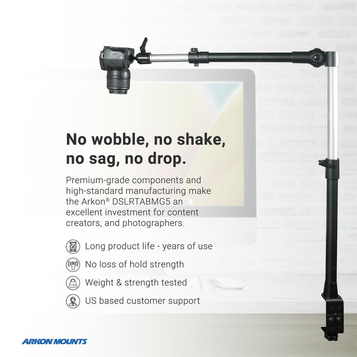 Remarkable Creator™ Studio Mount - Overhead Camera Mount. Includes Camera, Tablet, and Phone Holder