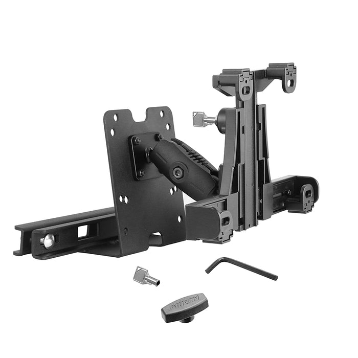 Plastic Locking Headrest Tablet Mount for iPad, Galaxy, Note, and more