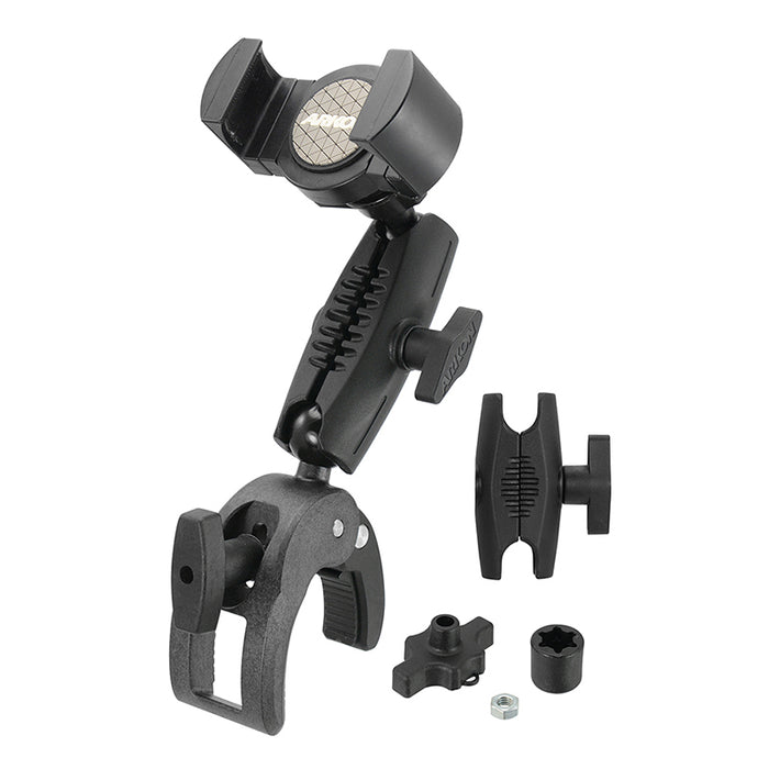 RoadVise® XL Robust Clamp Mount with Phone Holder and Security Knob Shaft