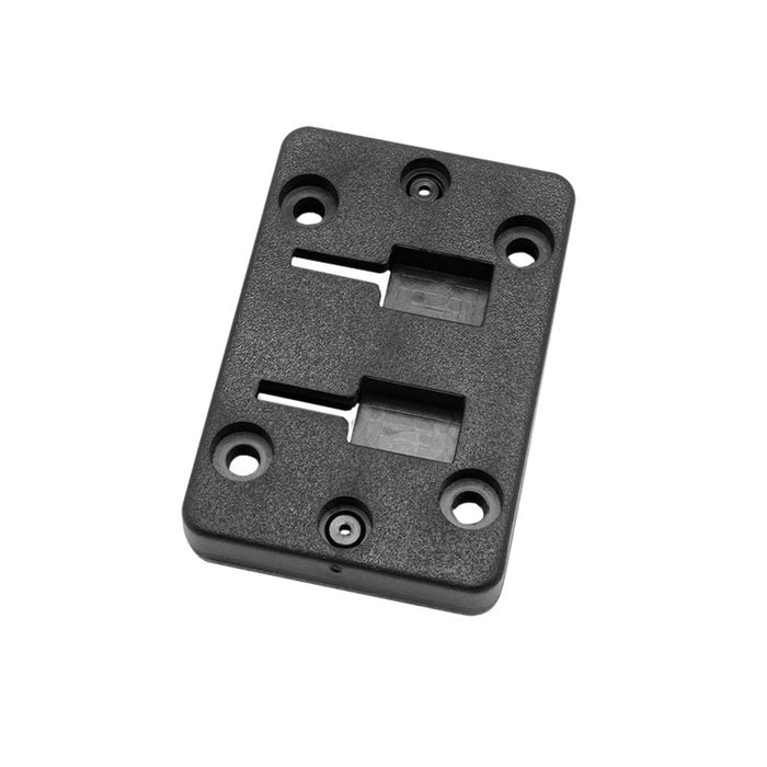 Horizontal Female Dual T-Slot to 4-Hole AMPS Adapter