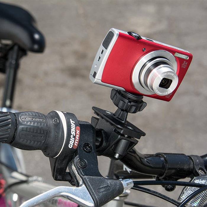 Bike or Motorcycle Handlebar Camera Mount for Canon Sony Samsung Panasonic Nikon Cameras