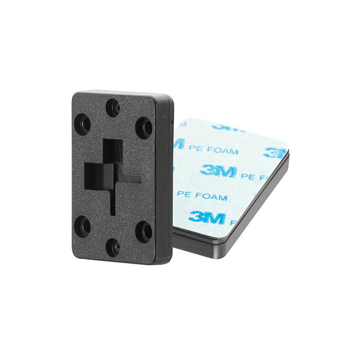 2-Way Single T-Slot Pattern to 4-Hole AMPS Adapter with Adhesive Plate