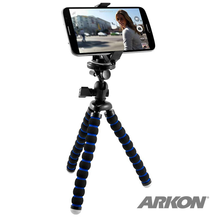 11" Tripod Mount with Phone Holder for iPhone, Galaxy, and Note